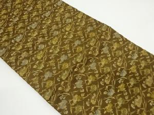 アンティーク　桐模様織り出し丸帯（材料）